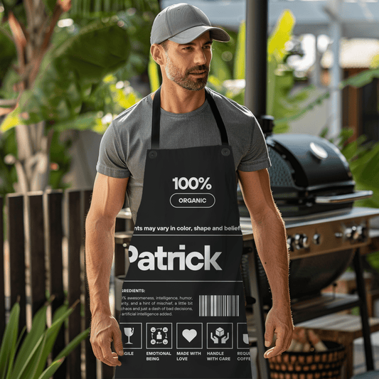 Custom Apron for men with being human design