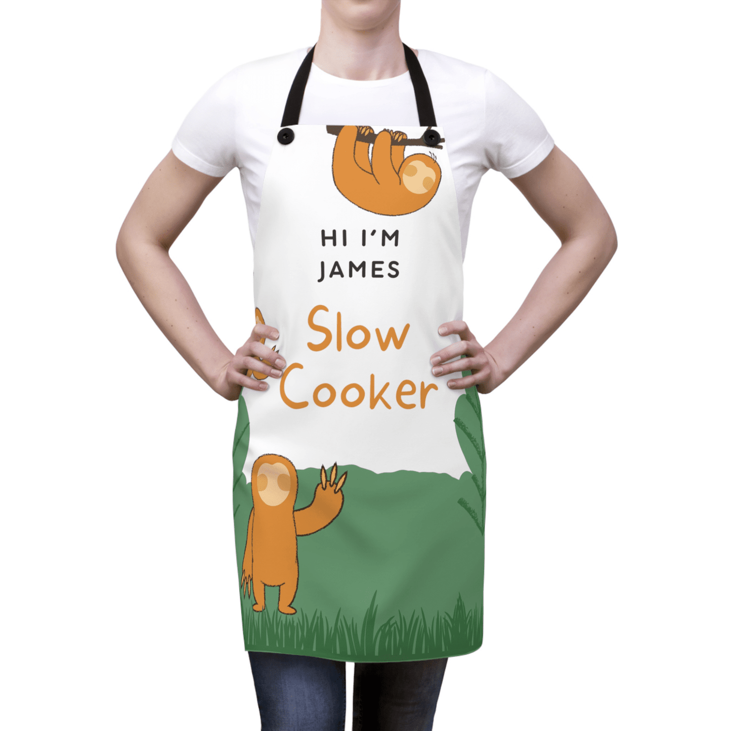 Apron for men with slow cooker complete design